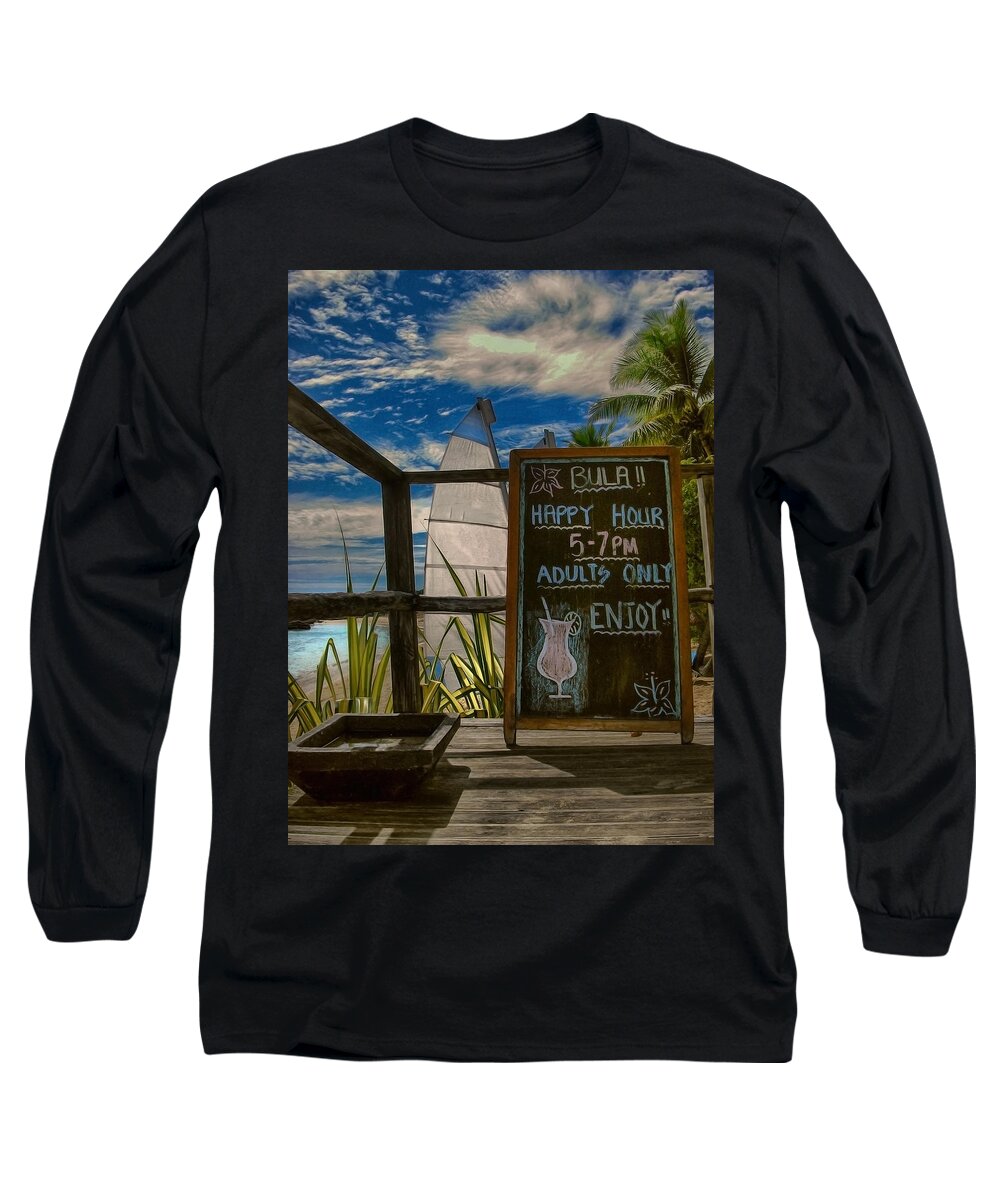 Bula Long Sleeve T-Shirt featuring the photograph Five O'Clock Somewhere by Eye Olating Images