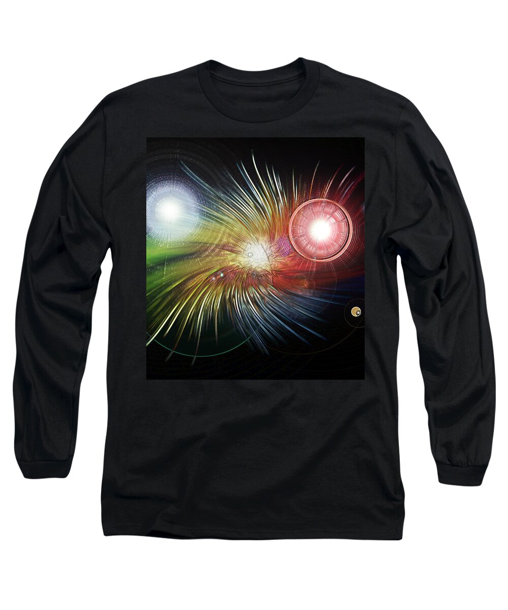 Color Burst Long Sleeve T-Shirt featuring the photograph Flash Wrapped by Bill and Linda Tiepelman