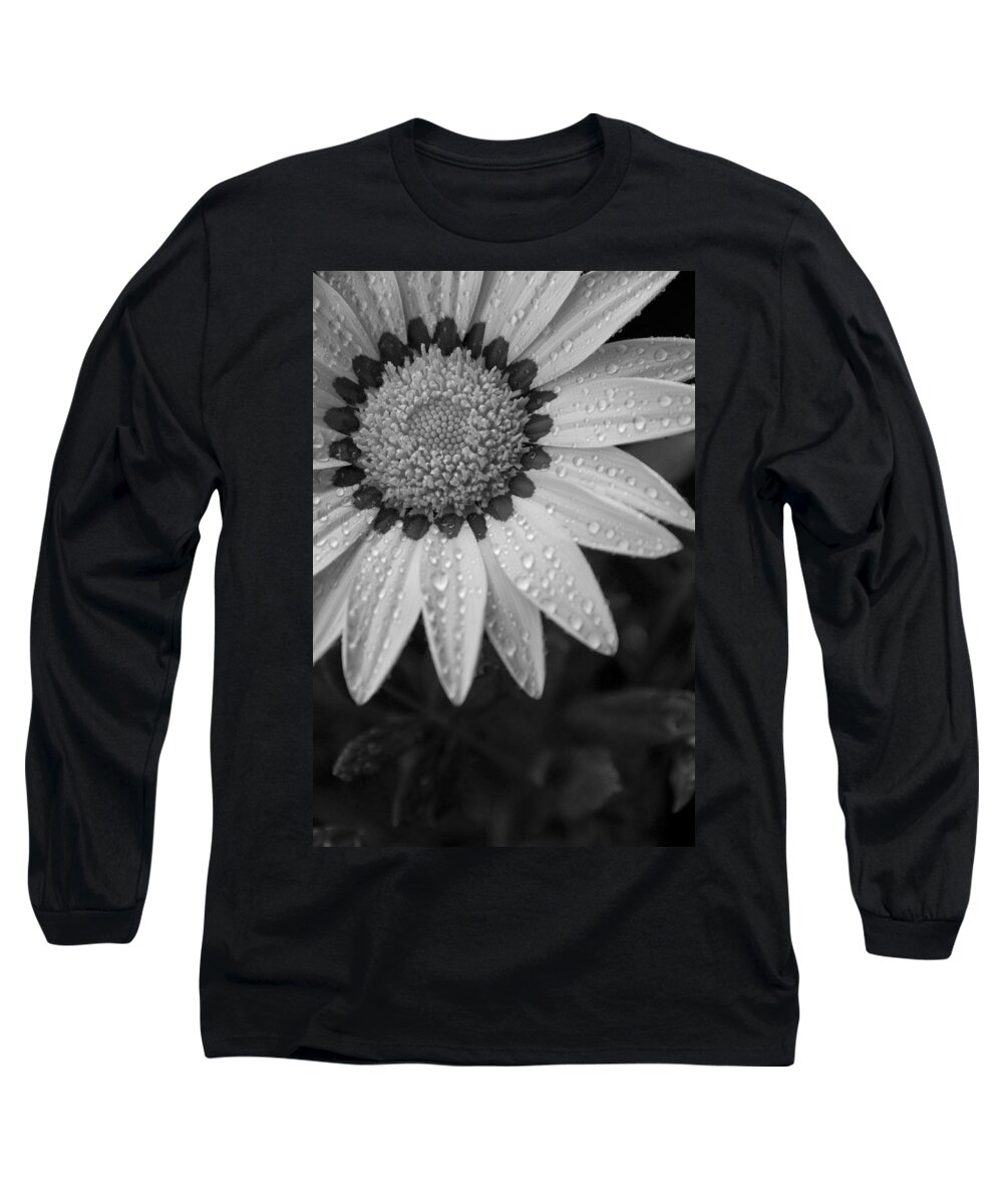 Flower Long Sleeve T-Shirt featuring the photograph Flower Water Droplets by Ron White