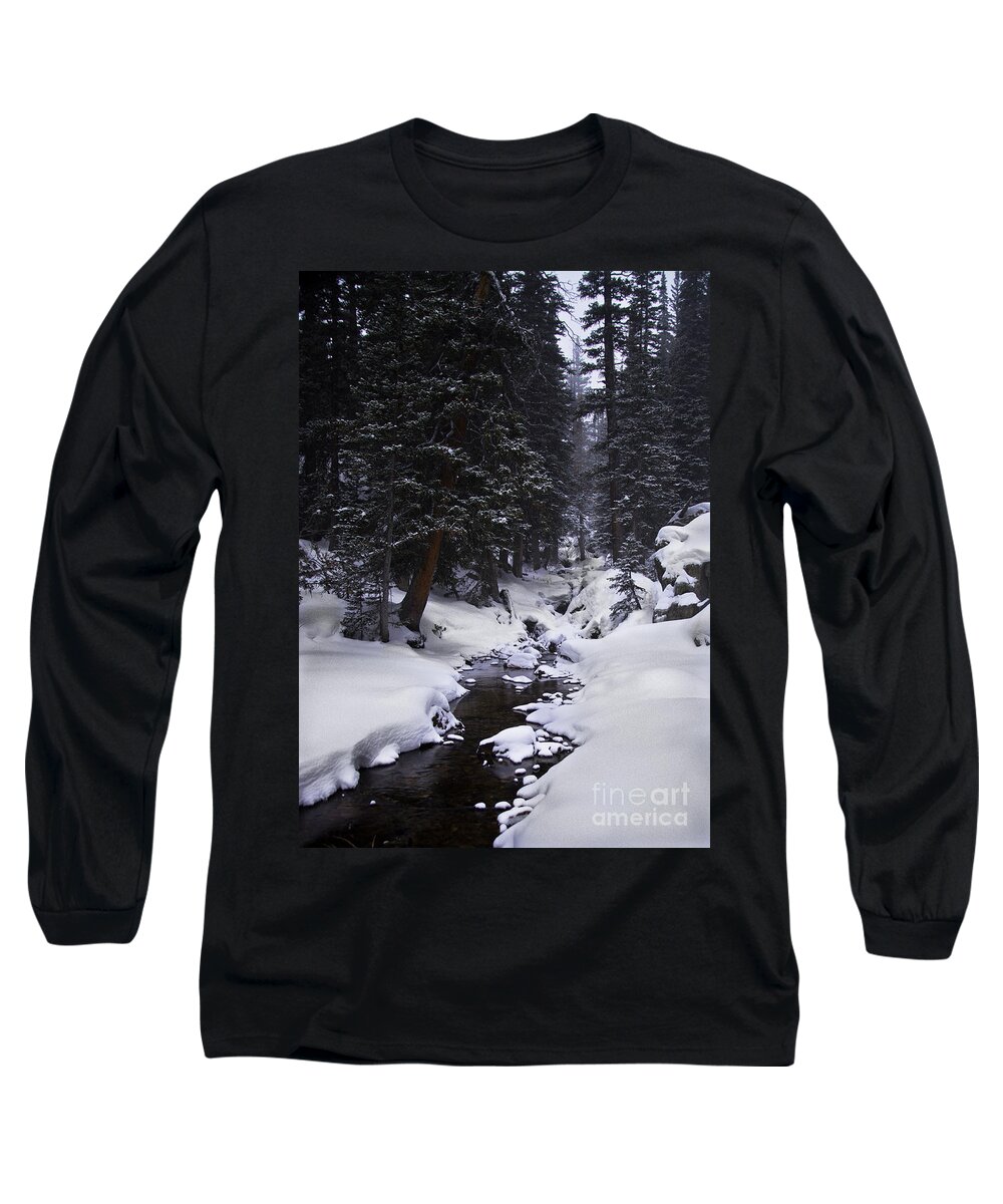 Landscape Long Sleeve T-Shirt featuring the photograph Follow the Creek by Steven Reed