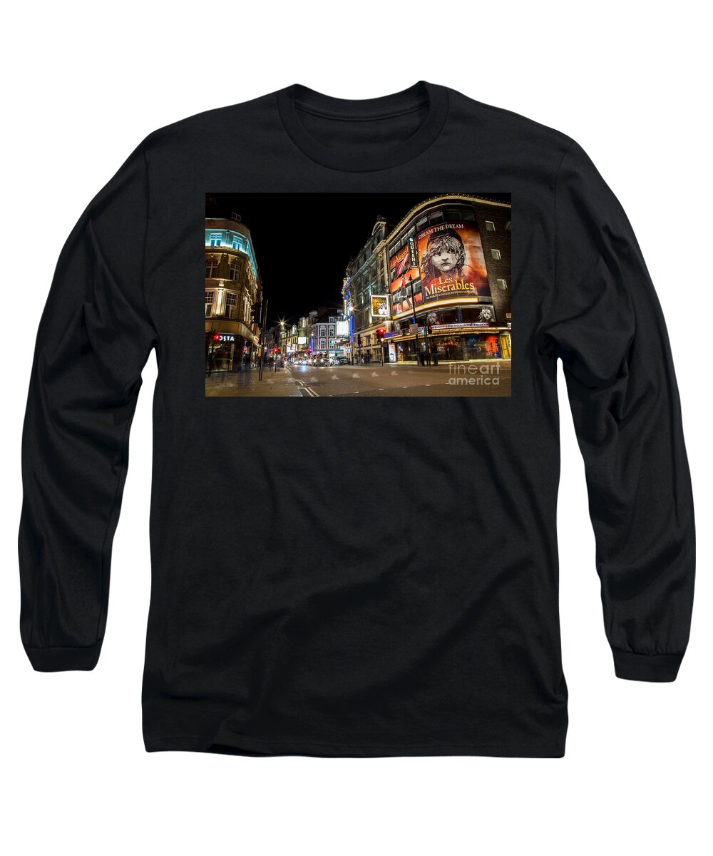 Les Miserables Long Sleeve T-Shirt featuring the photograph Footpath to the Theater by John Daly