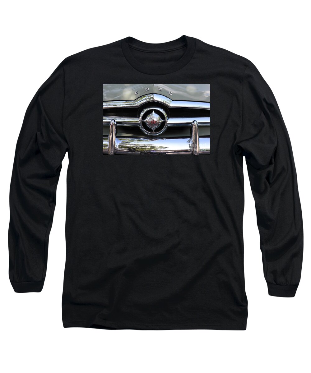 Ford Long Sleeve T-Shirt featuring the photograph Ford V8 1949 - Vintage by Alice Terrill
