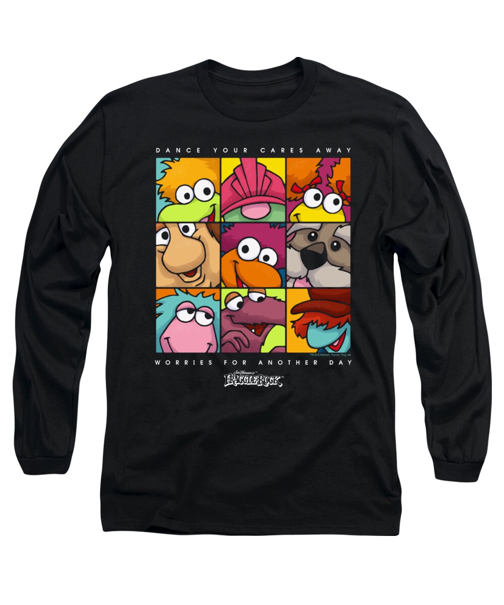  Long Sleeve T-Shirt featuring the digital art Fraggle Rock - Squared by Brand A