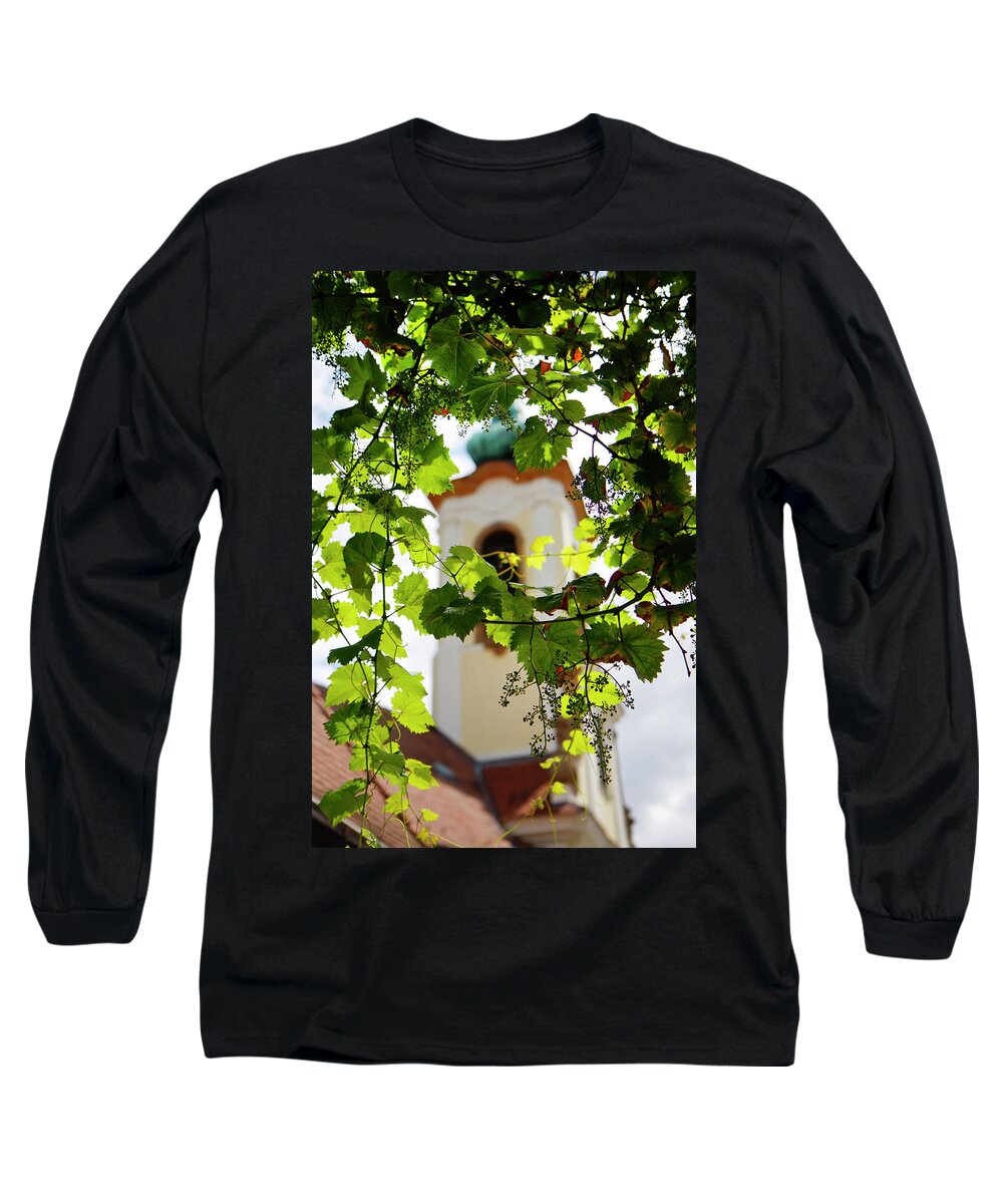 Kg Long Sleeve T-Shirt featuring the photograph Framed Steeple by KG Thienemann