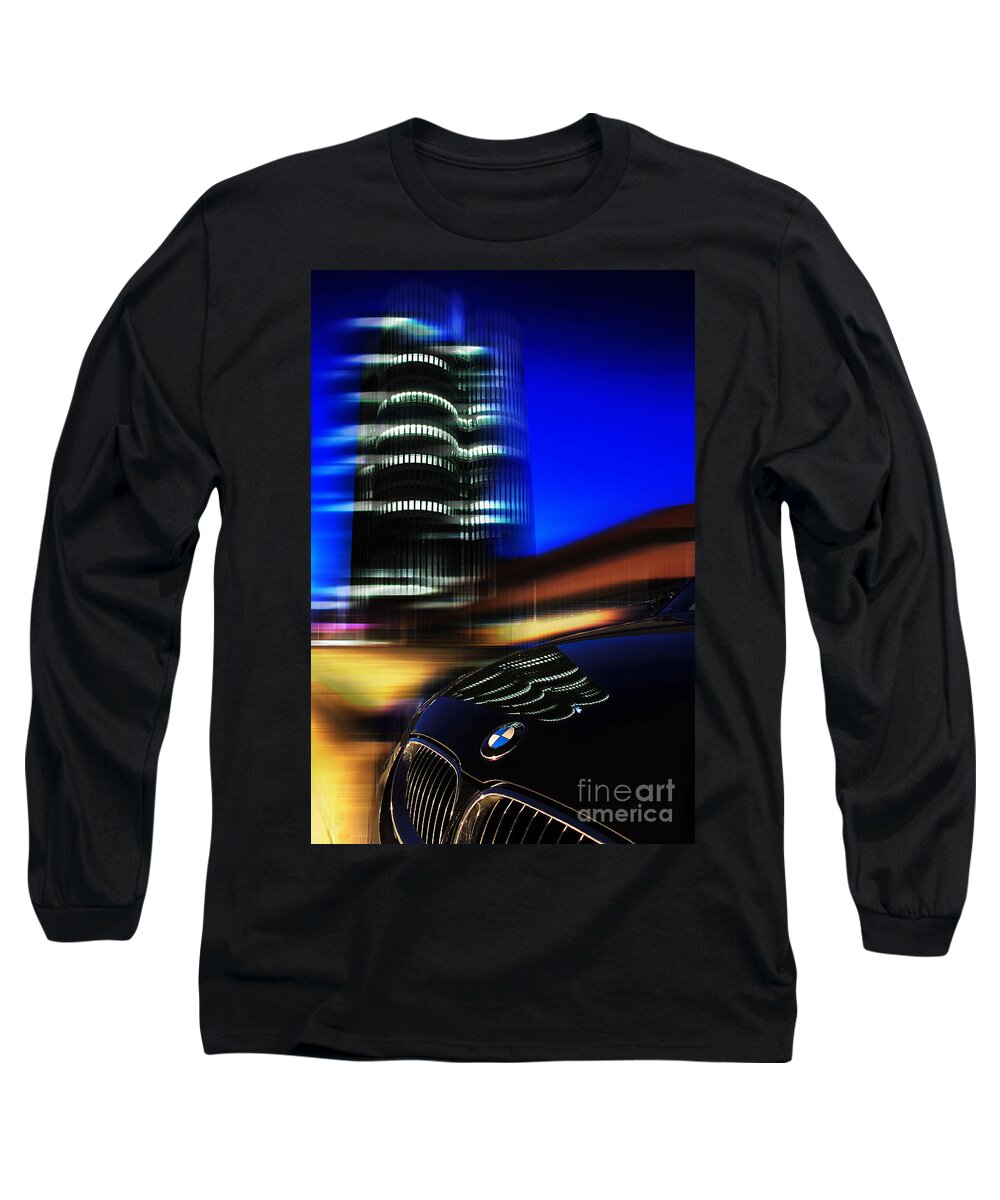 Abstract Long Sleeve T-Shirt featuring the photograph Freude am Fahren by Hannes Cmarits