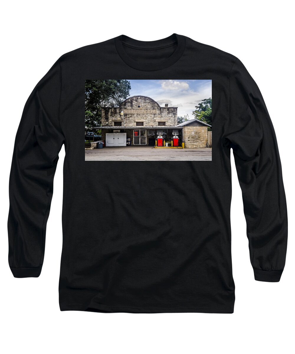 General Store In Independence Texas Long Sleeve T-Shirt featuring the photograph General Store in Independence Texas by David Morefield