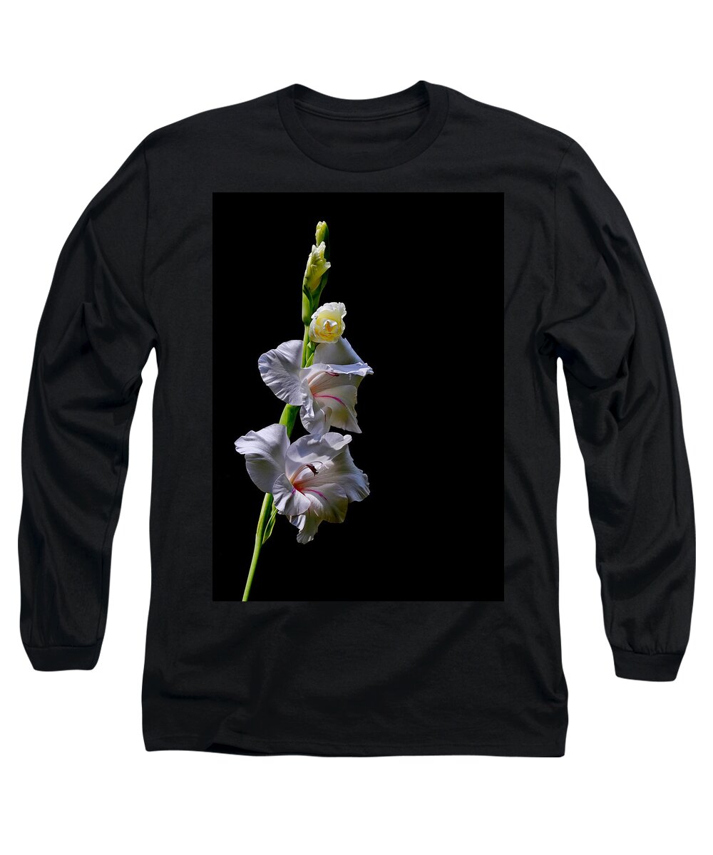 Flower Long Sleeve T-Shirt featuring the photograph Gladiola #1 by Farol Tomson