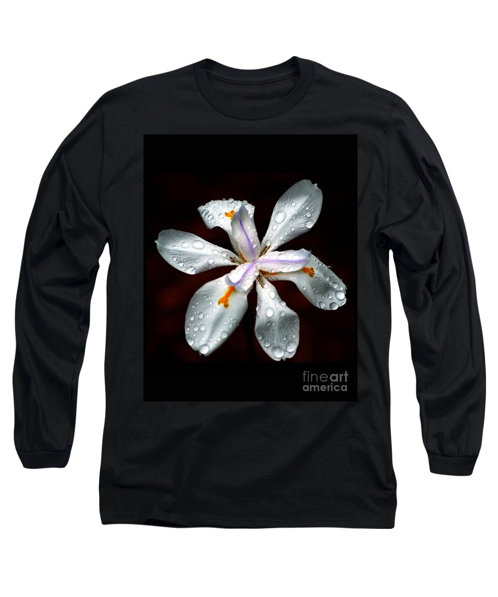 Iris Long Sleeve T-Shirt featuring the photograph Glisten by Angela Murray
