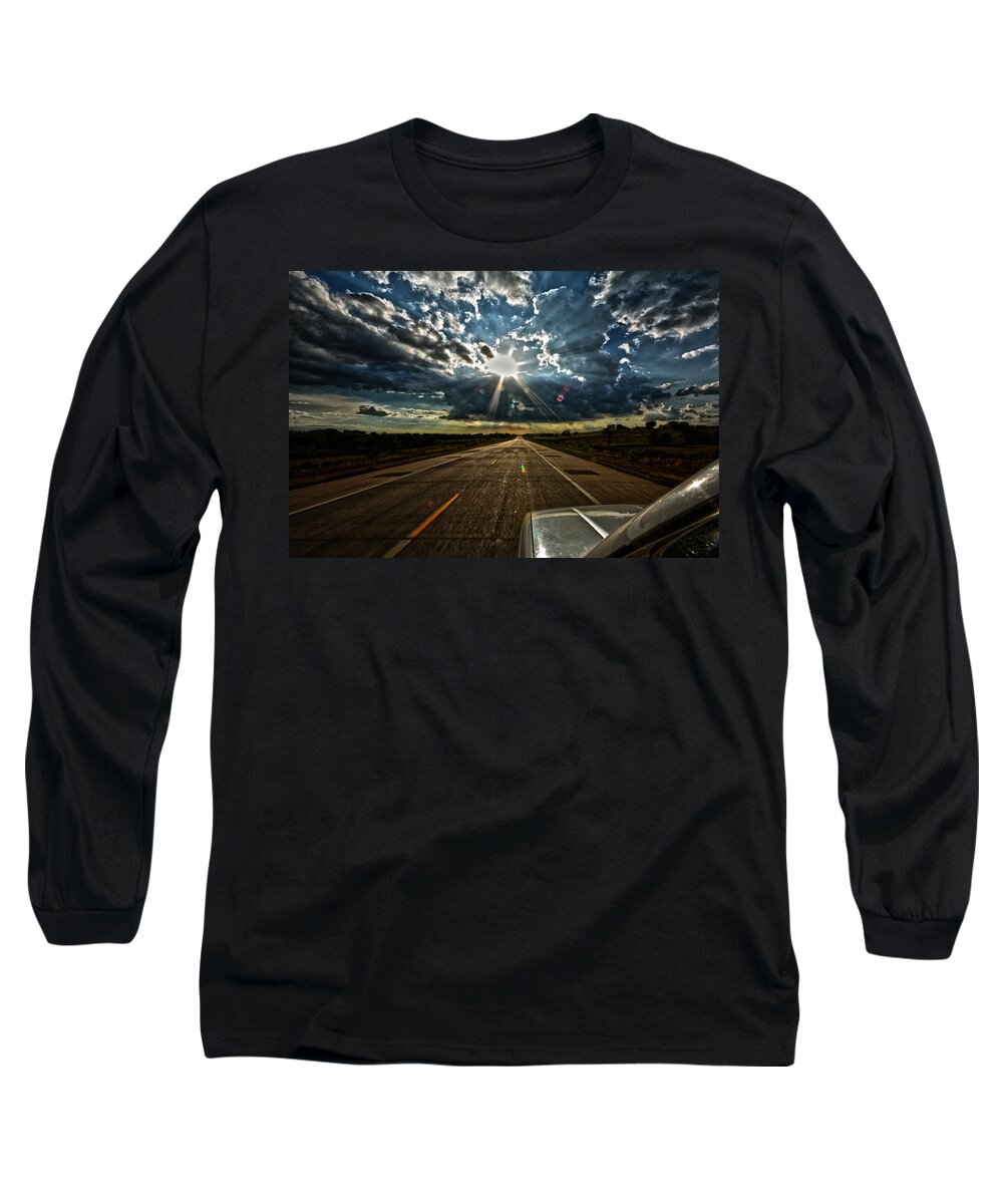 Sky Long Sleeve T-Shirt featuring the photograph Going Home by Brian Duram
