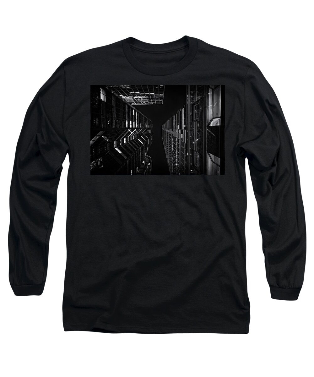City Long Sleeve T-Shirt featuring the photograph Going up by Rob Dietrich