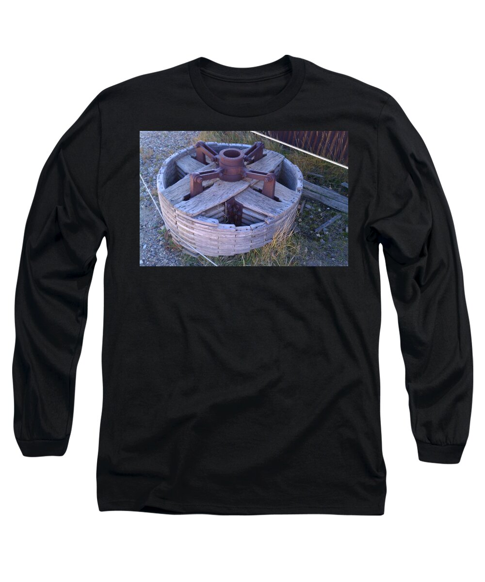 Gold Mines Long Sleeve T-Shirt featuring the photograph Gold Mine Pulley by Fortunate Findings Shirley Dickerson