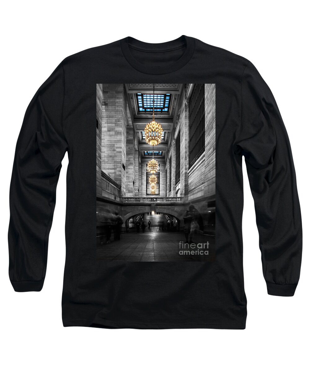 Nyc Long Sleeve T-Shirt featuring the photograph Grand Central Station III ck by Hannes Cmarits
