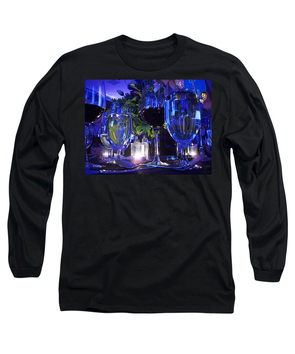 Blue Long Sleeve T-Shirt featuring the photograph Holiday Blues by Xueling Zou