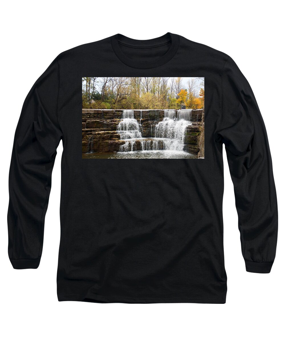Honeoye Falls Long Sleeve T-Shirt featuring the photograph Honeoye Falls 2 by Aimee L Maher ALM GALLERY