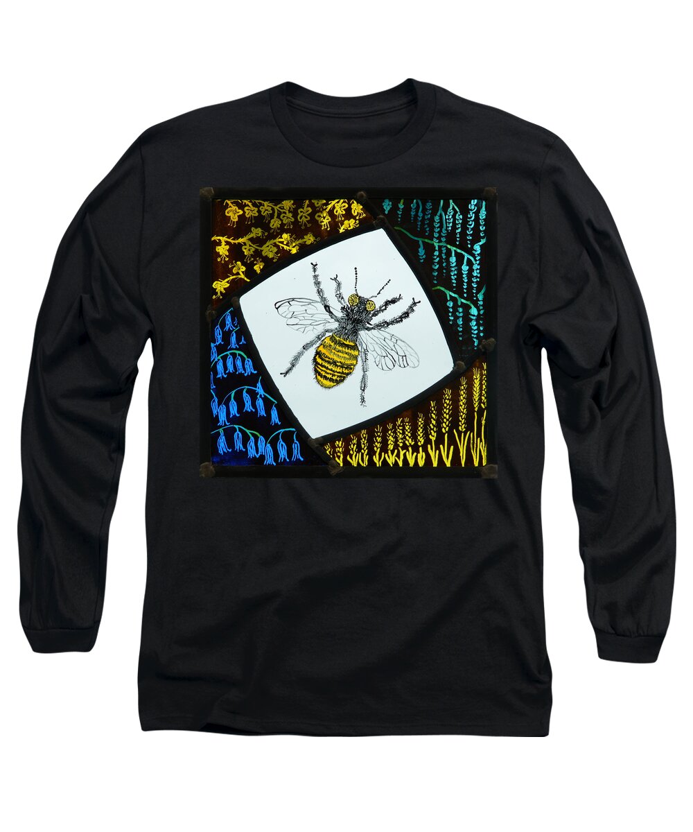 Bee Long Sleeve T-Shirt featuring the glass art Honey Bee by Ron Harpham