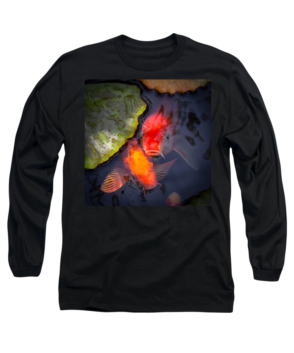 Koi Long Sleeve T-Shirt featuring the photograph Hopeful Faces by Priya Ghose