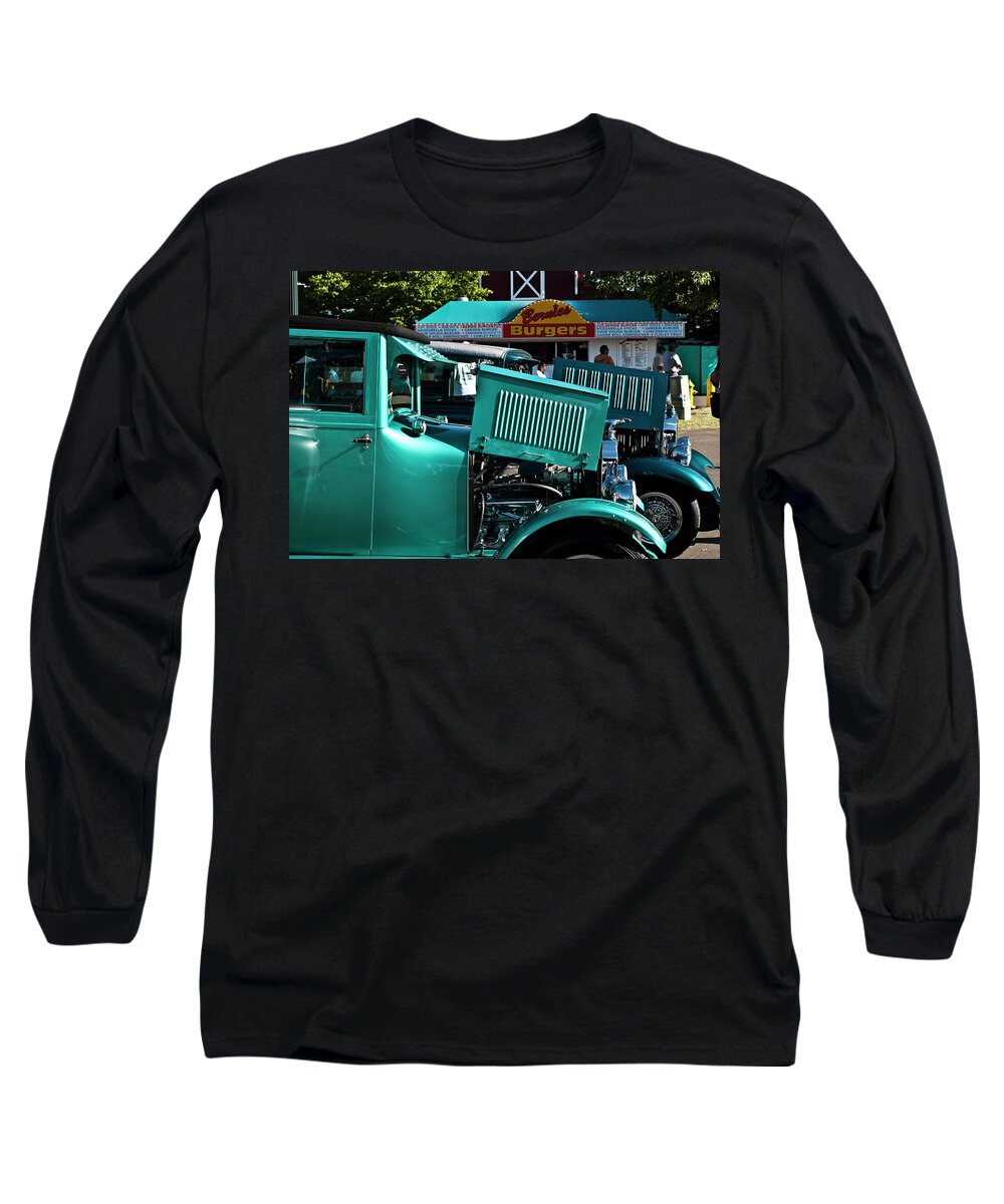 Car Long Sleeve T-Shirt featuring the photograph Hot Rods and Burgers by Ron Roberts