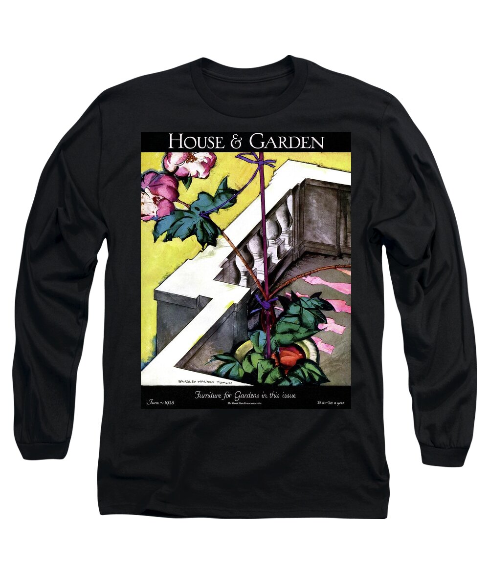 House And Garden Long Sleeve T-Shirt featuring the photograph House And Garden Furniture For Gardens by Bradley Walker Tomlin