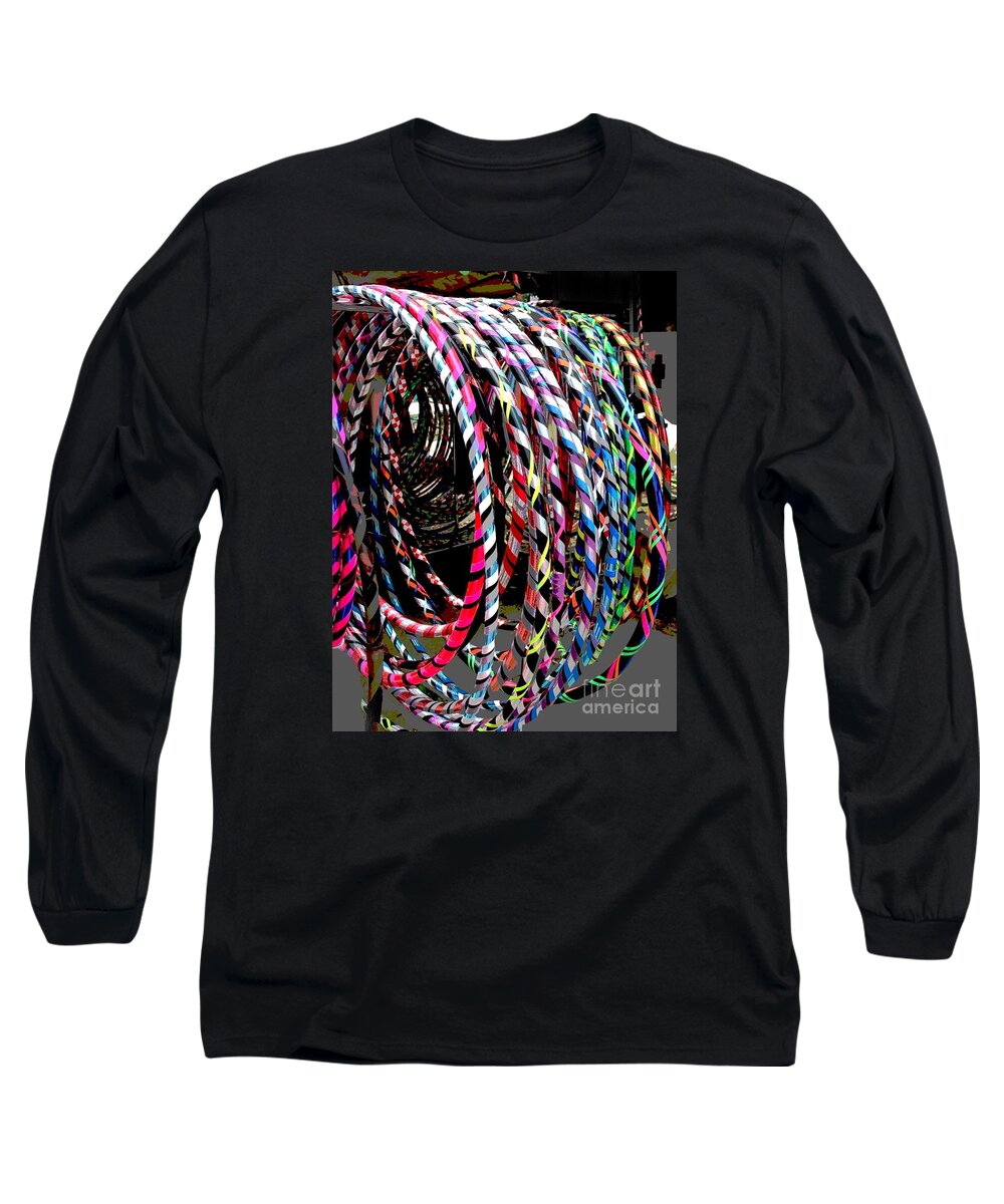 Hula Hoops Long Sleeve T-Shirt featuring the photograph Huly Hoops by Alice Terrill