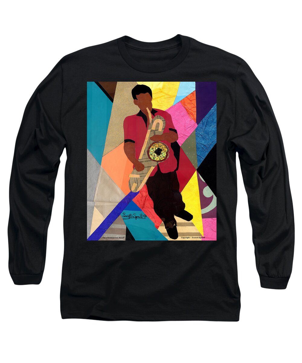 Everett Spruill Long Sleeve T-Shirt featuring the painting In a Sentimental Mood by Everett Spruill