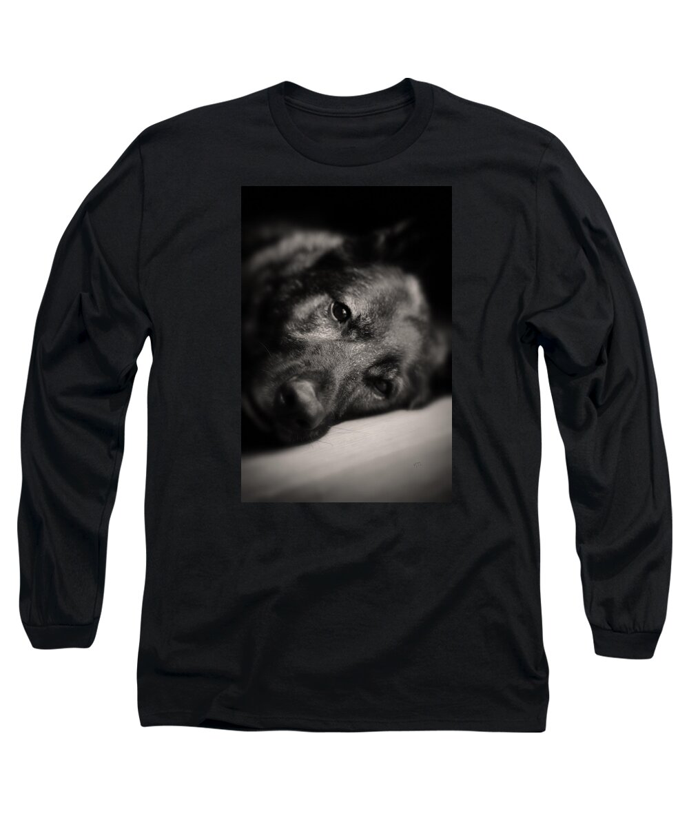 German Shepherd Long Sleeve T-Shirt featuring the photograph In Their Eyes by Karol Livote