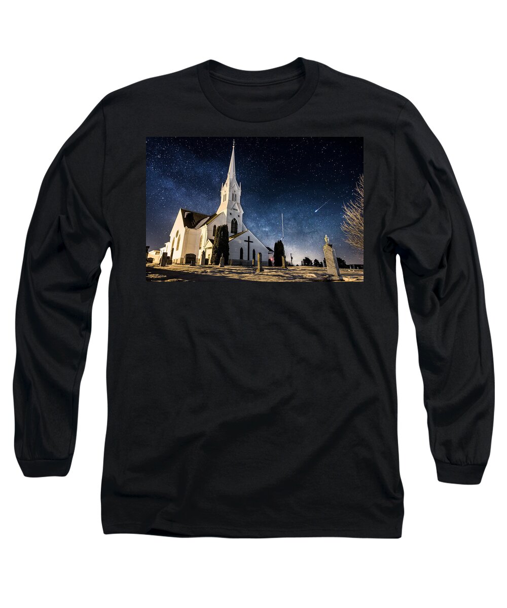 Indherred Church Long Sleeve T-Shirt featuring the photograph Indherred Church by Aaron J Groen