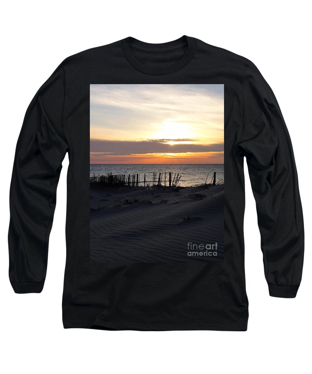 Beach Long Sleeve T-Shirt featuring the photograph Into the Sun - Shizuoka by Christopher Plummer