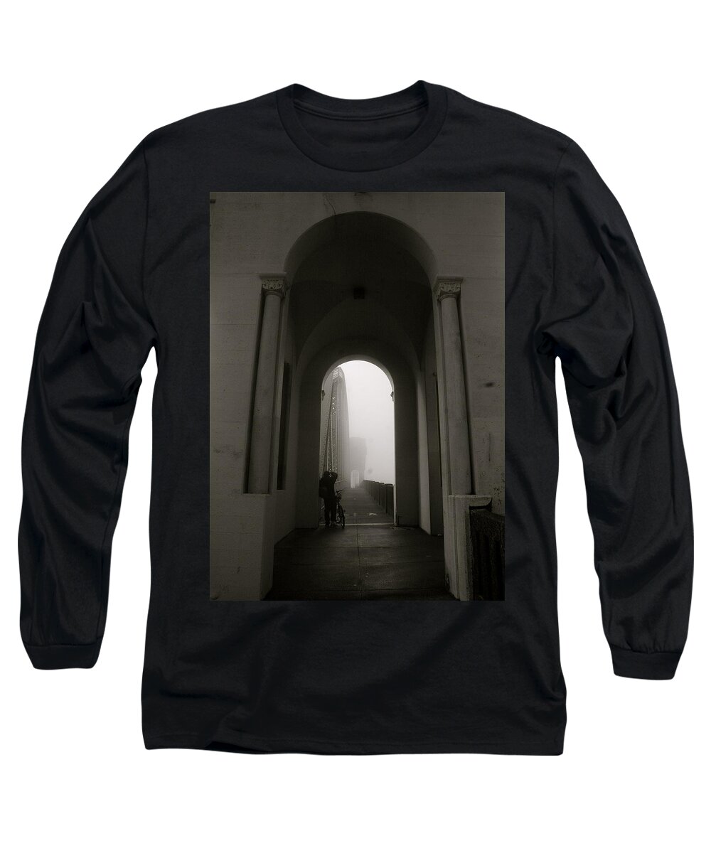 Fog Long Sleeve T-Shirt featuring the photograph Into the Void 2 by Alicia Kent