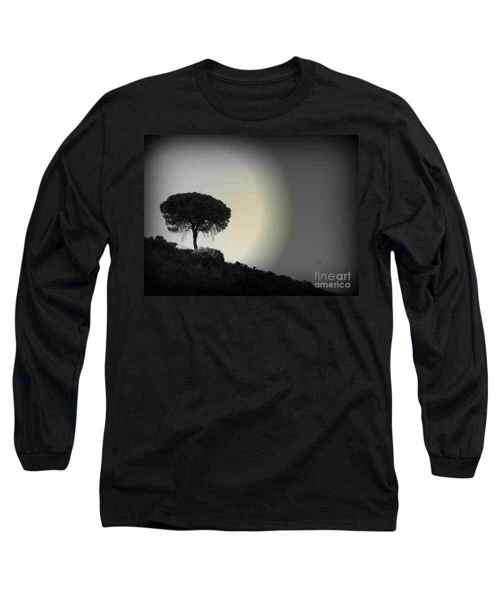 Tree Long Sleeve T-Shirt featuring the photograph Isolation tree by Clare Bevan