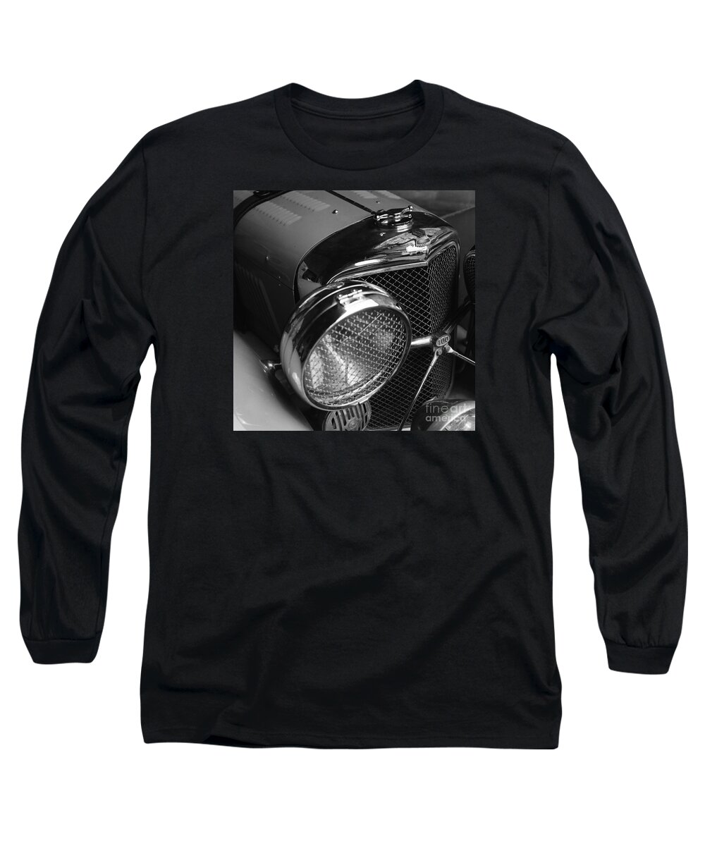 Jaguar Long Sleeve T-Shirt featuring the photograph Jaguar SS angled front by Riccardo Mottola