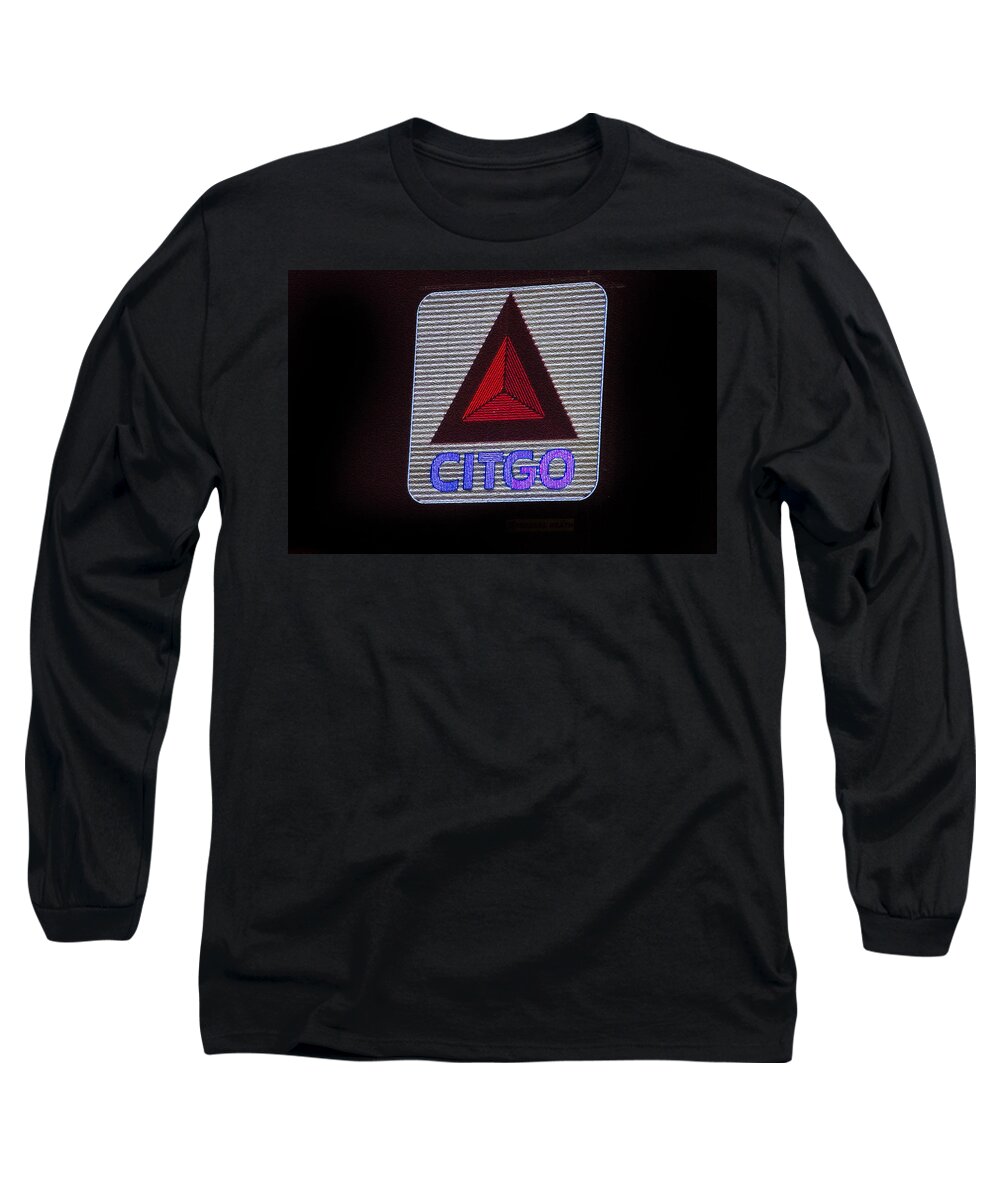 Citgo Long Sleeve T-Shirt featuring the photograph Kenmore Square Citgo by Donna Doherty