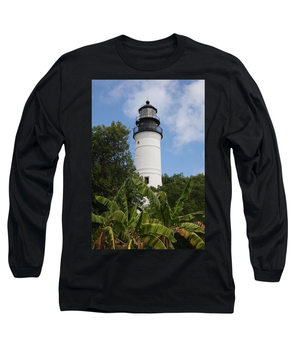 Ligthouse Long Sleeve T-Shirt featuring the photograph Key West Lighthouse by Christiane Schulze Art And Photography