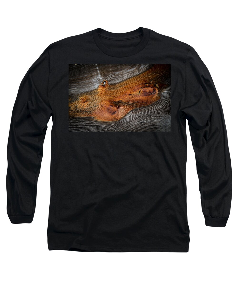 Knotty Plank Monterey Ca Long Sleeve T-Shirt featuring the photograph Knotty Plank by Ron White