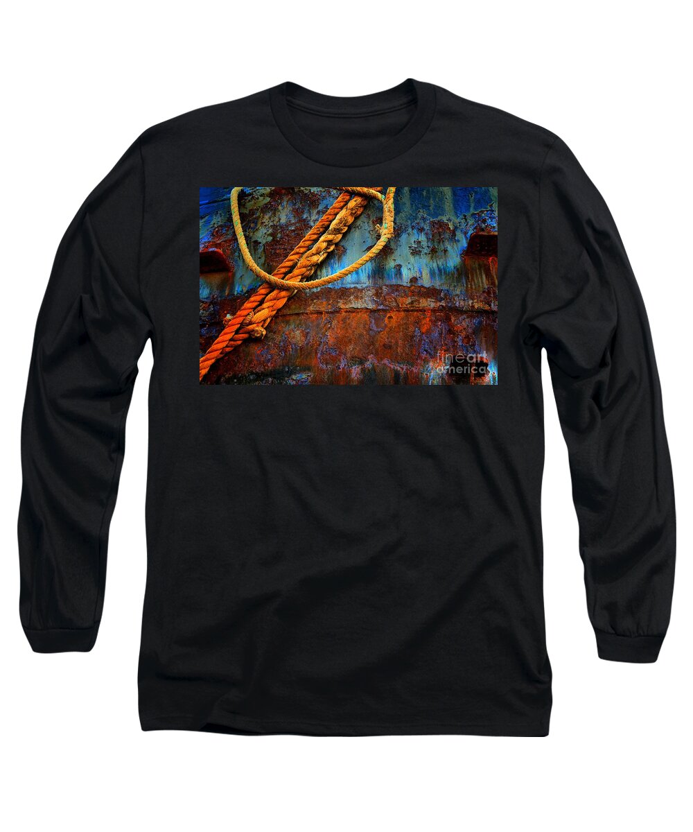 Abstract Long Sleeve T-Shirt featuring the photograph Knowing the Ropes by Lauren Leigh Hunter Fine Art Photography