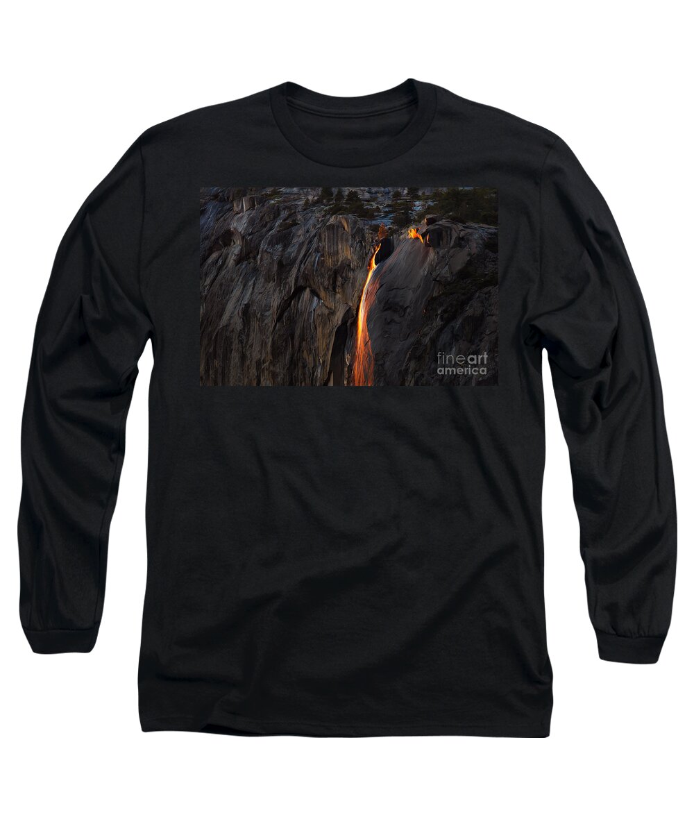 Yosemite Long Sleeve T-Shirt featuring the photograph Lava Flow by Anthony Michael Bonafede