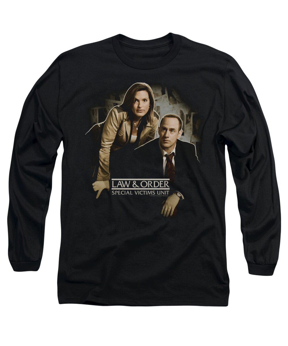 Law And Order Long Sleeve T-Shirt featuring the digital art Lawandorder:svu - Helping Victims by Brand A