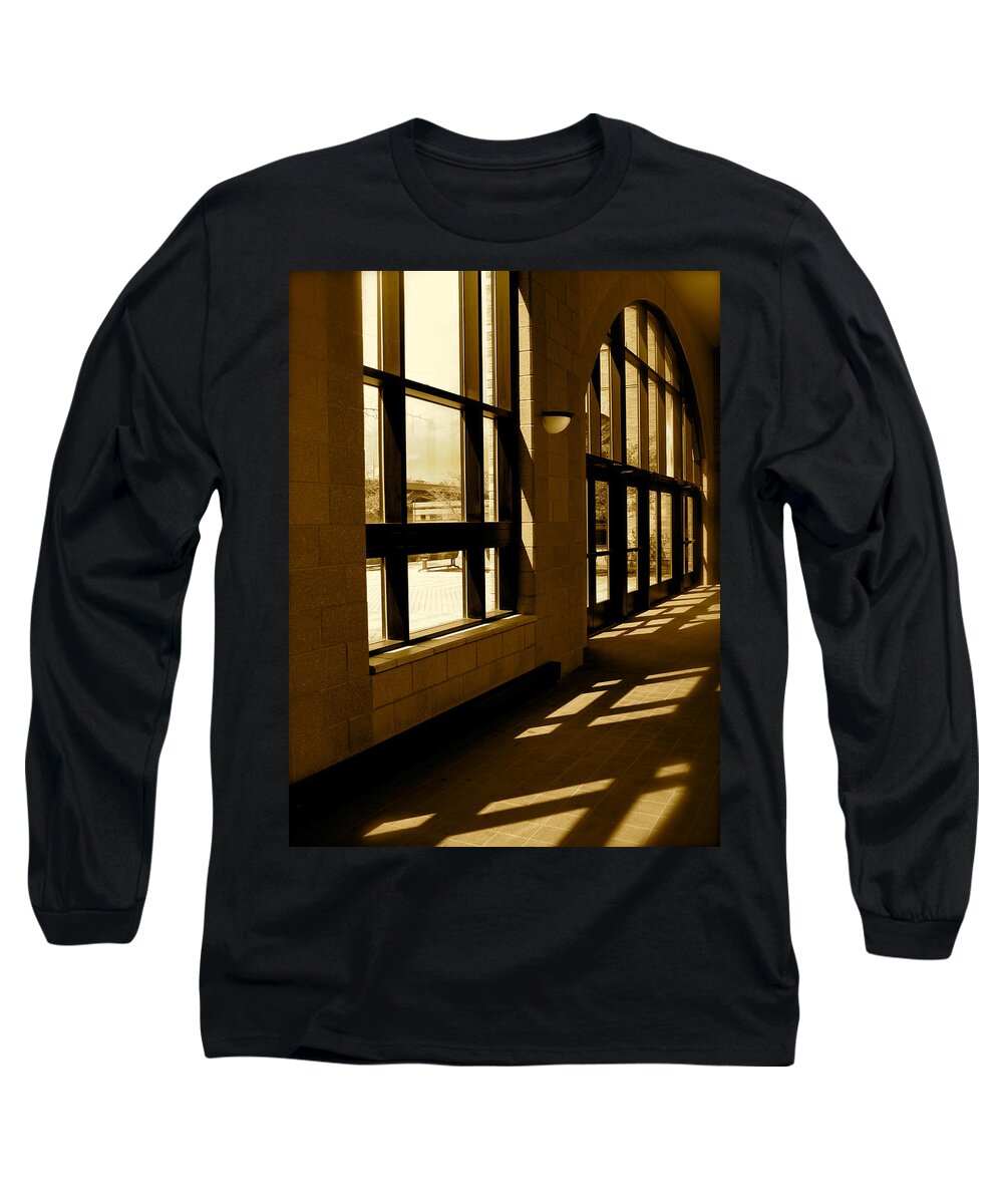 Doors And Windows Long Sleeve T-Shirt featuring the photograph Light and Shadows by Randi Kuhne