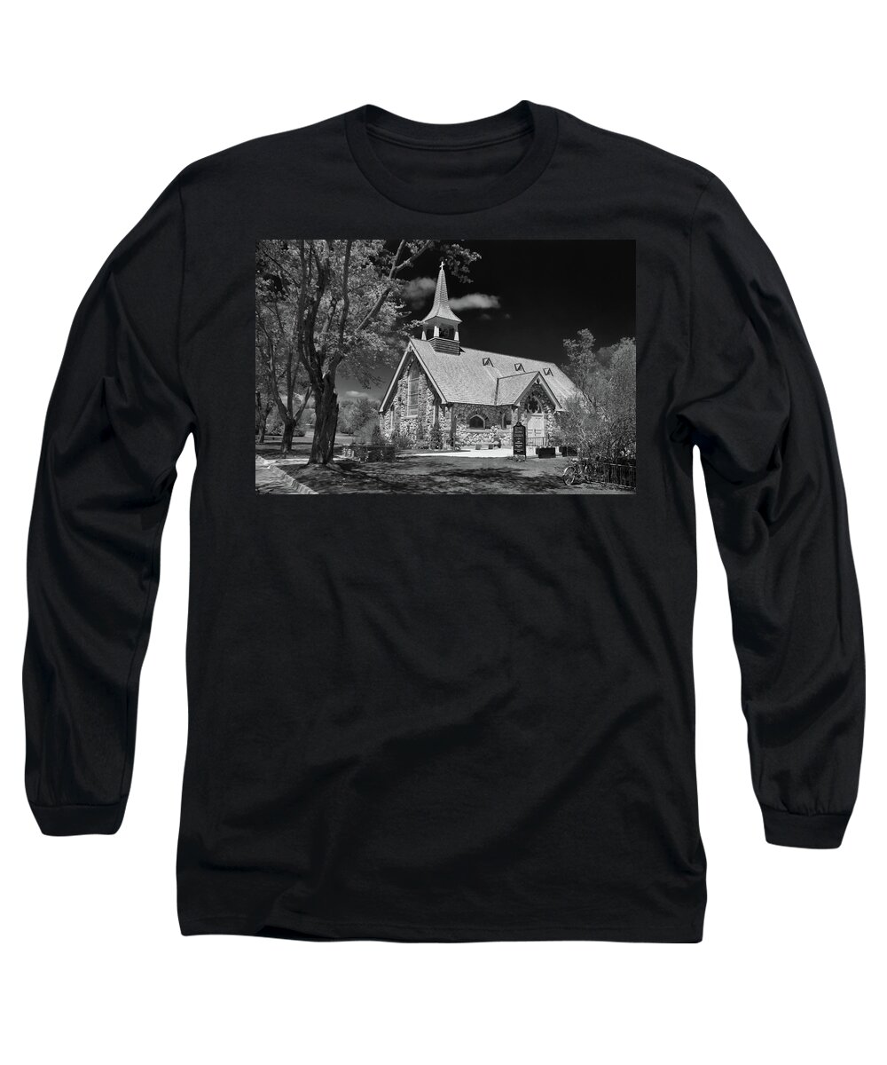 Buildings Long Sleeve T-Shirt featuring the photograph Little Stone Church by Guy Whiteley