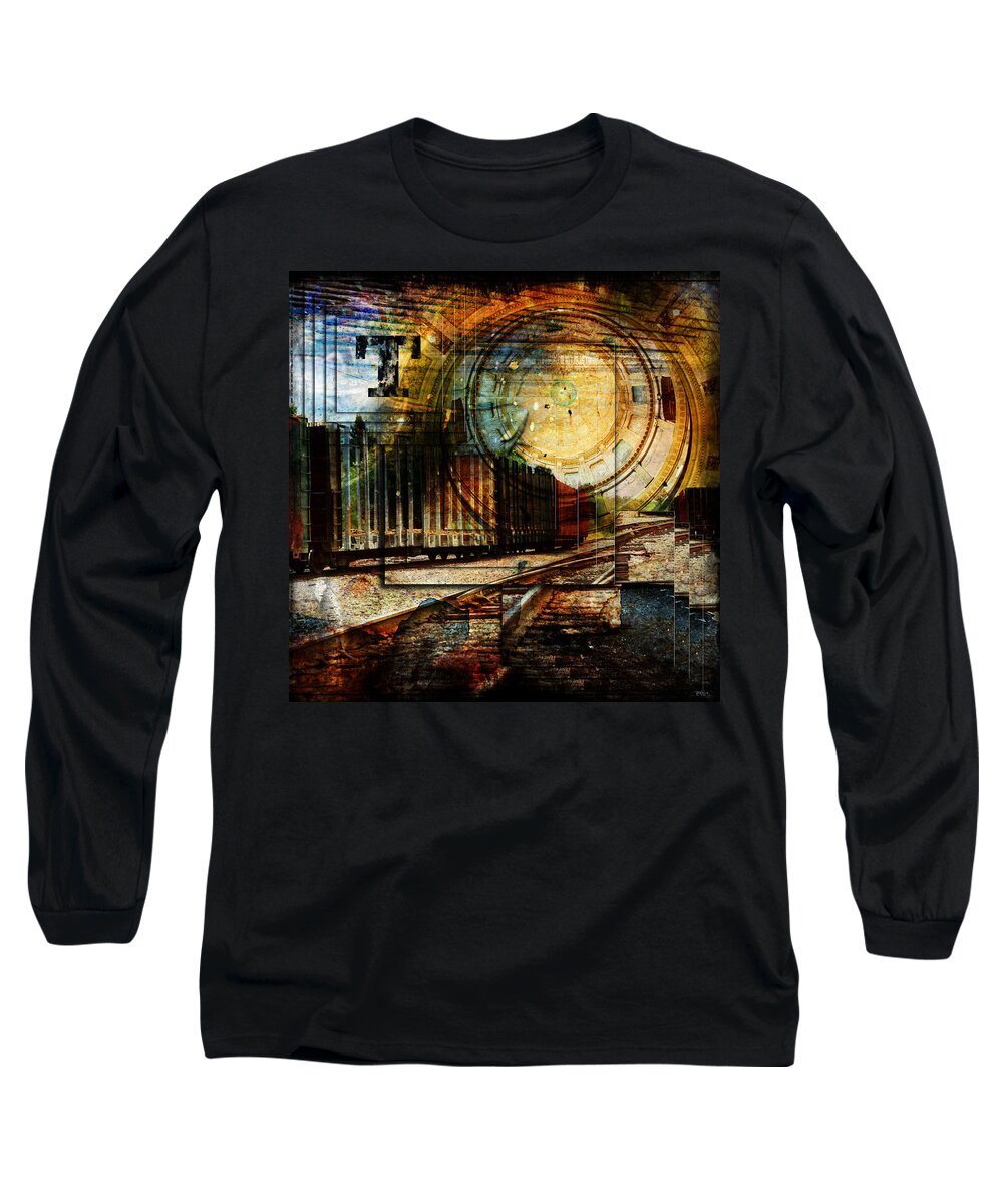 Evie Long Sleeve T-Shirt featuring the photograph Log Train Trout Lake Michigan by Evie Carrier