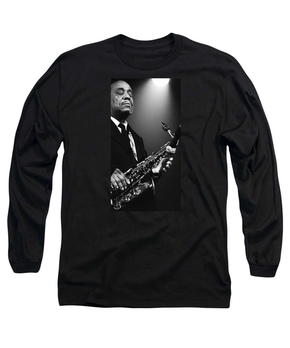 Lou Long Sleeve T-Shirt featuring the photograph Lou Donaldson 1 by Dragan Kudjerski