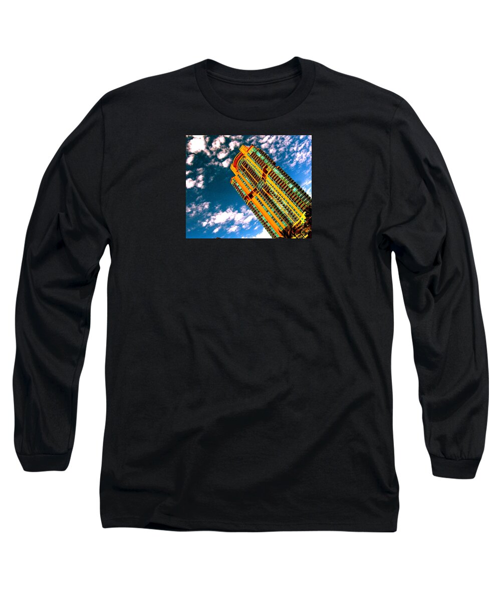 Miami Prints Long Sleeve T-Shirt featuring the photograph Miami South Pointe Highrise by Monique Wegmueller