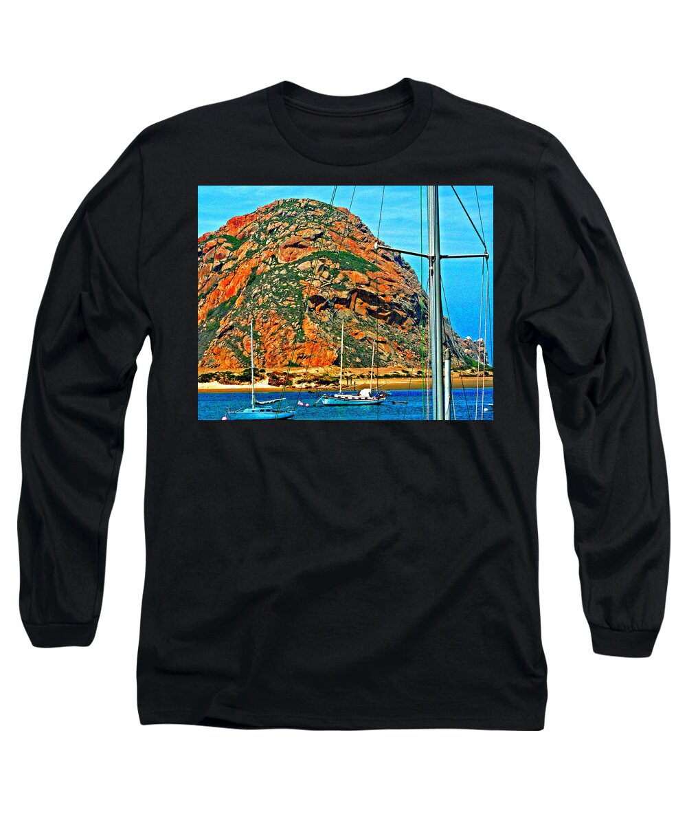 Morro Bay Long Sleeve T-Shirt featuring the photograph Moro Bay Sailing Boats by Joseph Coulombe