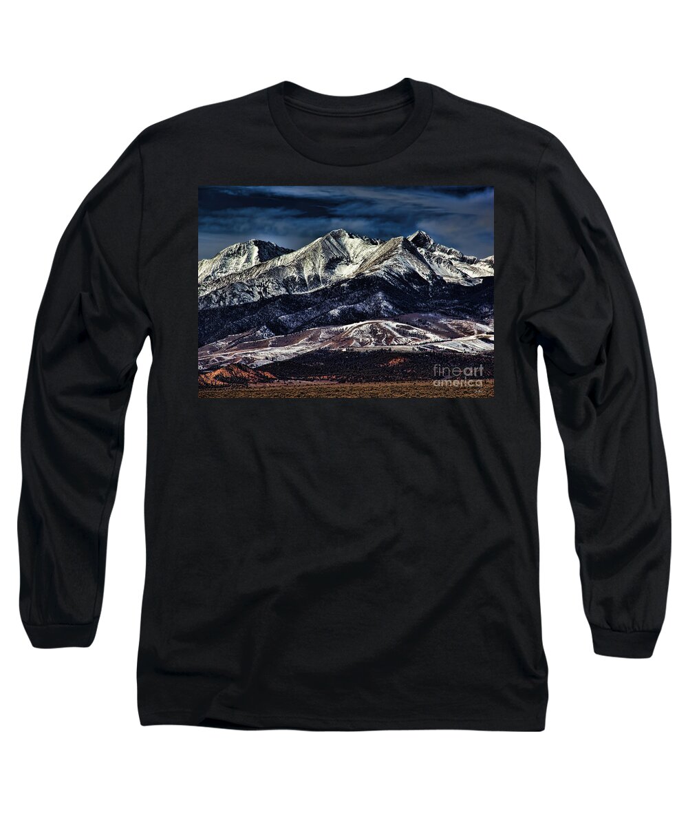 Jon Burch Long Sleeve T-Shirt featuring the photograph Mount Blanca by Jon Burch Photography