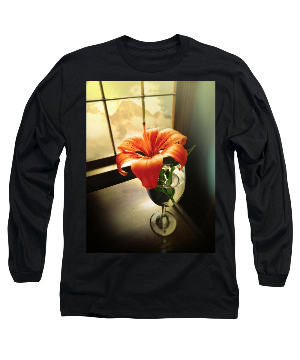 Flowers Long Sleeve T-Shirt featuring the photograph Mountain lily by John Anderson