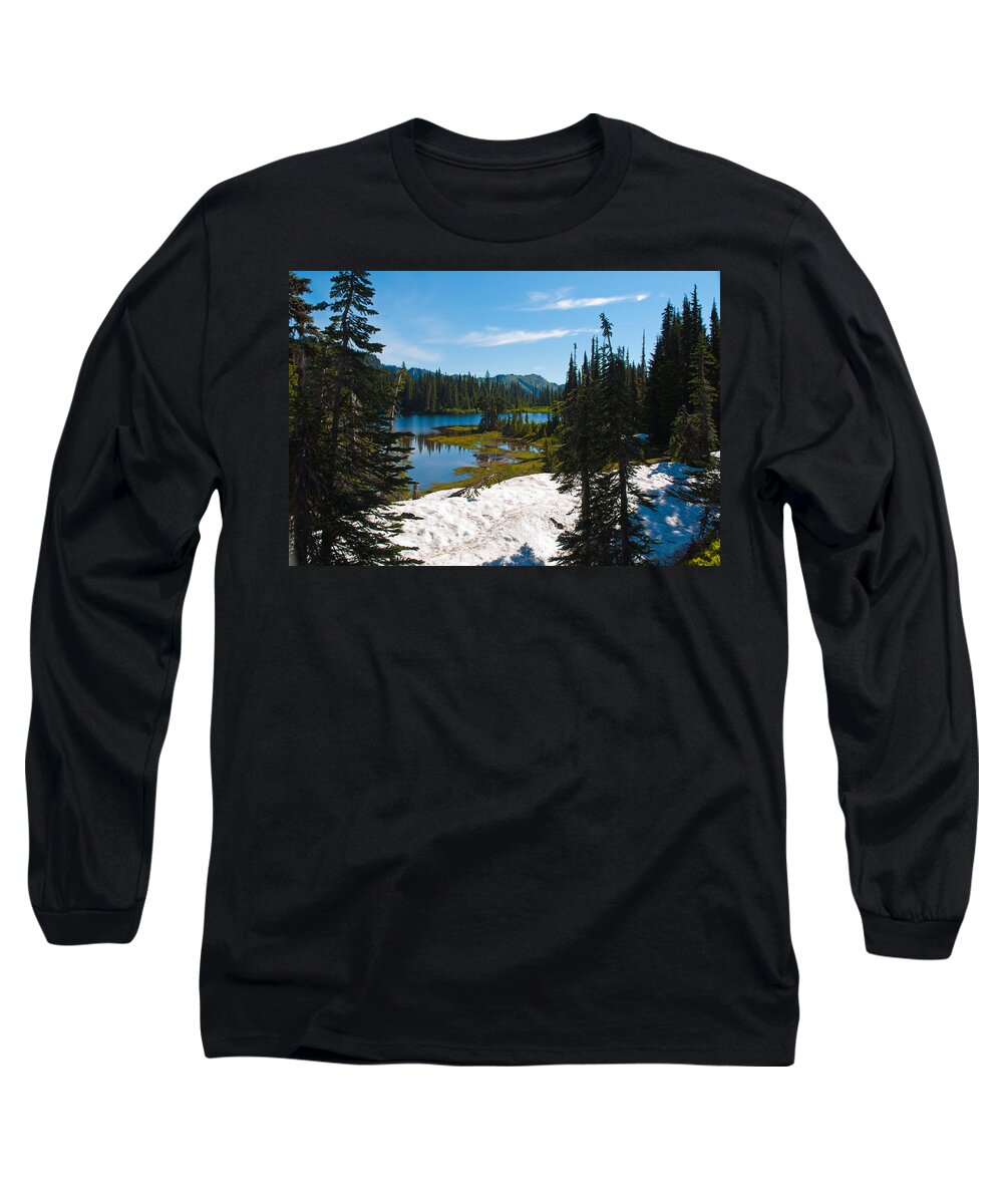 Reflection Lake Long Sleeve T-Shirt featuring the photograph Mt. Rainier Wilderness by Tikvah's Hope
