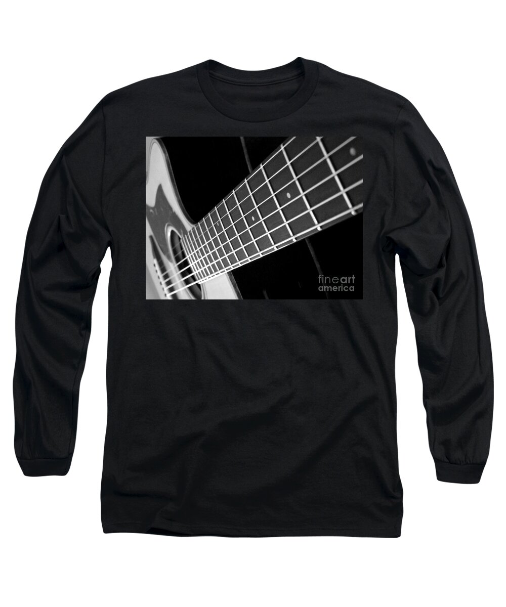 Guitar Long Sleeve T-Shirt featuring the photograph Music to my soul by Andrea Anderegg