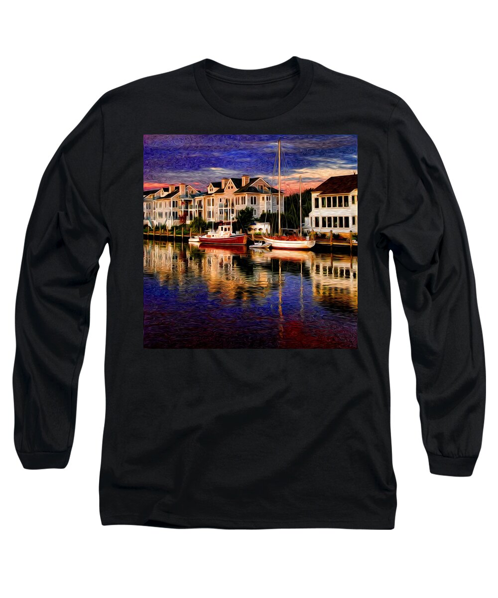 Mystic Long Sleeve T-Shirt featuring the photograph Mystic CT by Sabine Jacobs