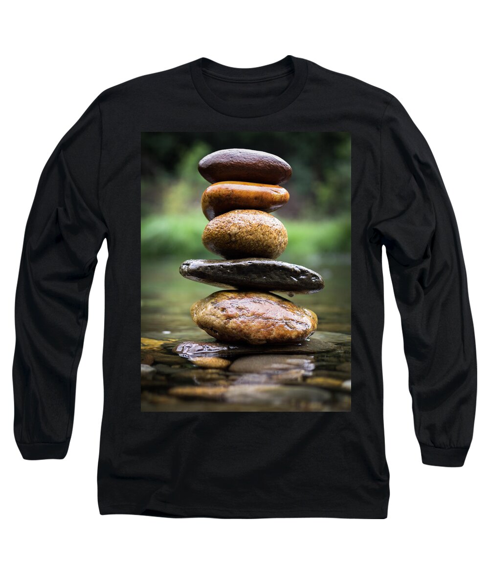 River Long Sleeve T-Shirt featuring the photograph Mystic River S2 XII by Marco Oliveira