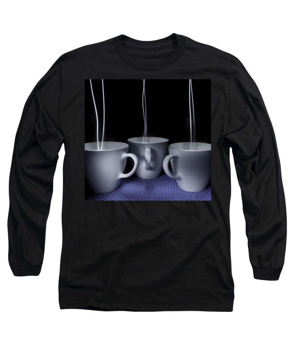 Abstracts Long Sleeve T-Shirt featuring the photograph Mystic Tea Cups - Light Painting by Steven Milner
