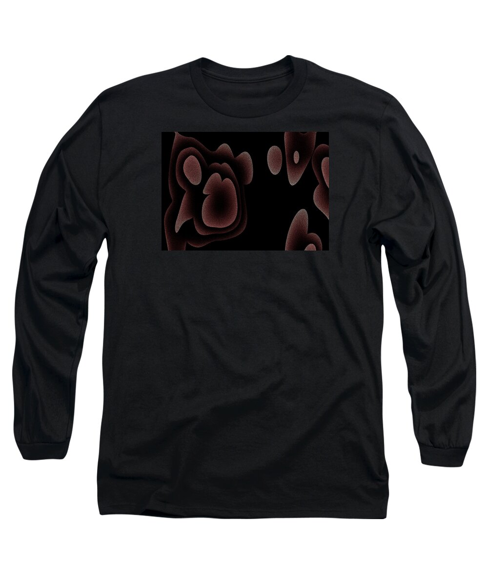 Abstract Long Sleeve T-Shirt featuring the digital art Nachdem by Jeff Iverson